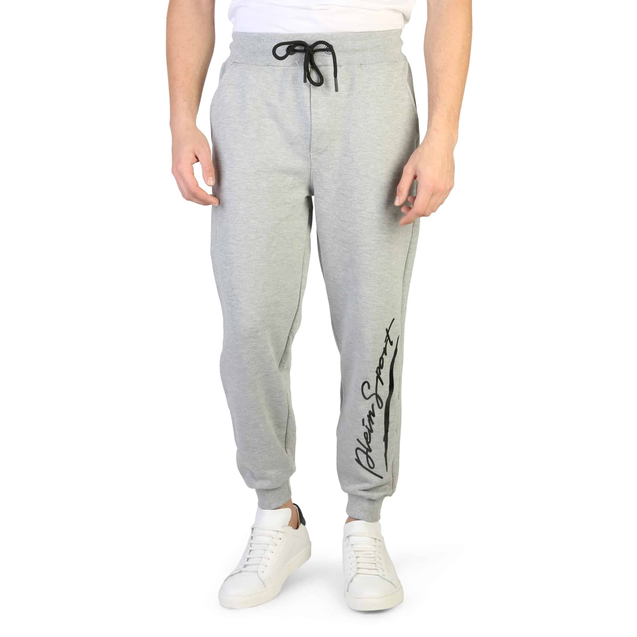 Plein Sport Men Tracksuit Pants Grey