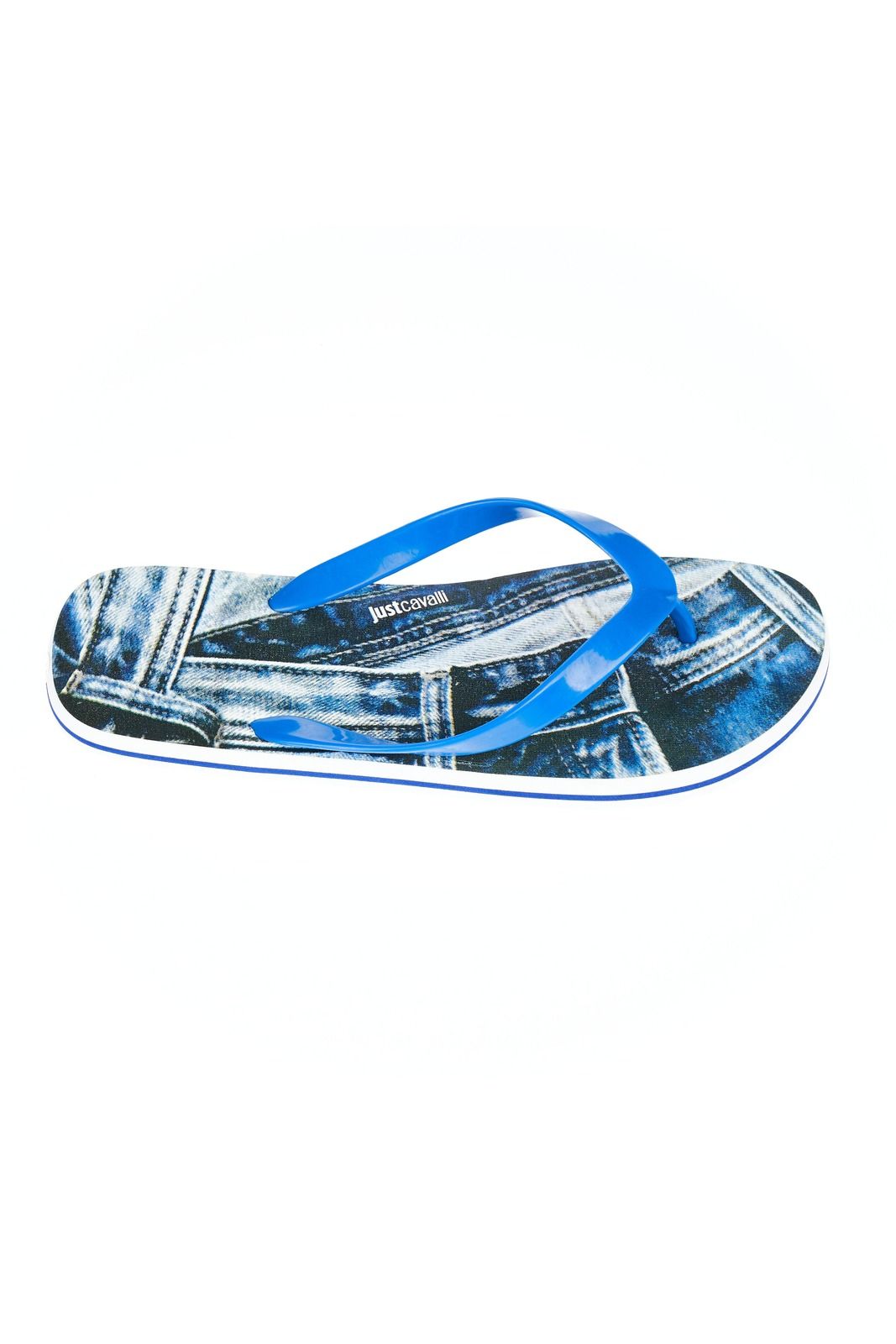 Just Cavalli Beachwear Men Flip Flops Blue