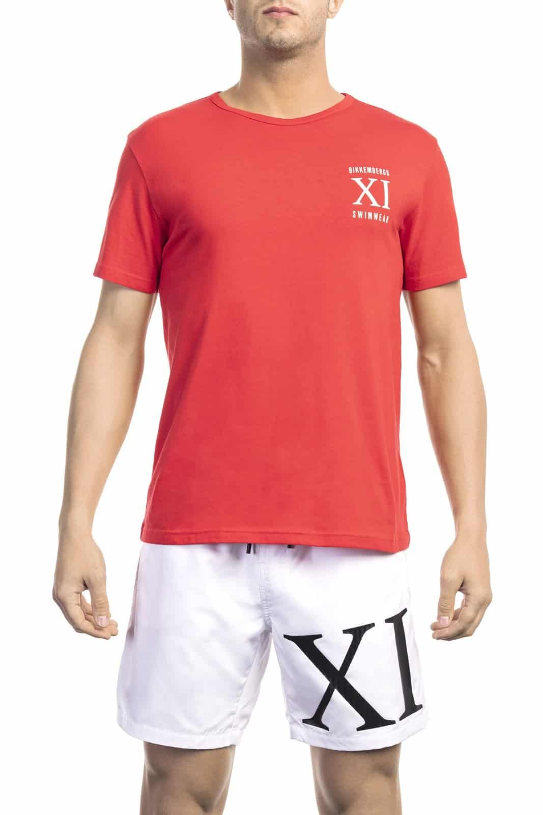 Bikkembergs Beachwear Men T-Shirt Red