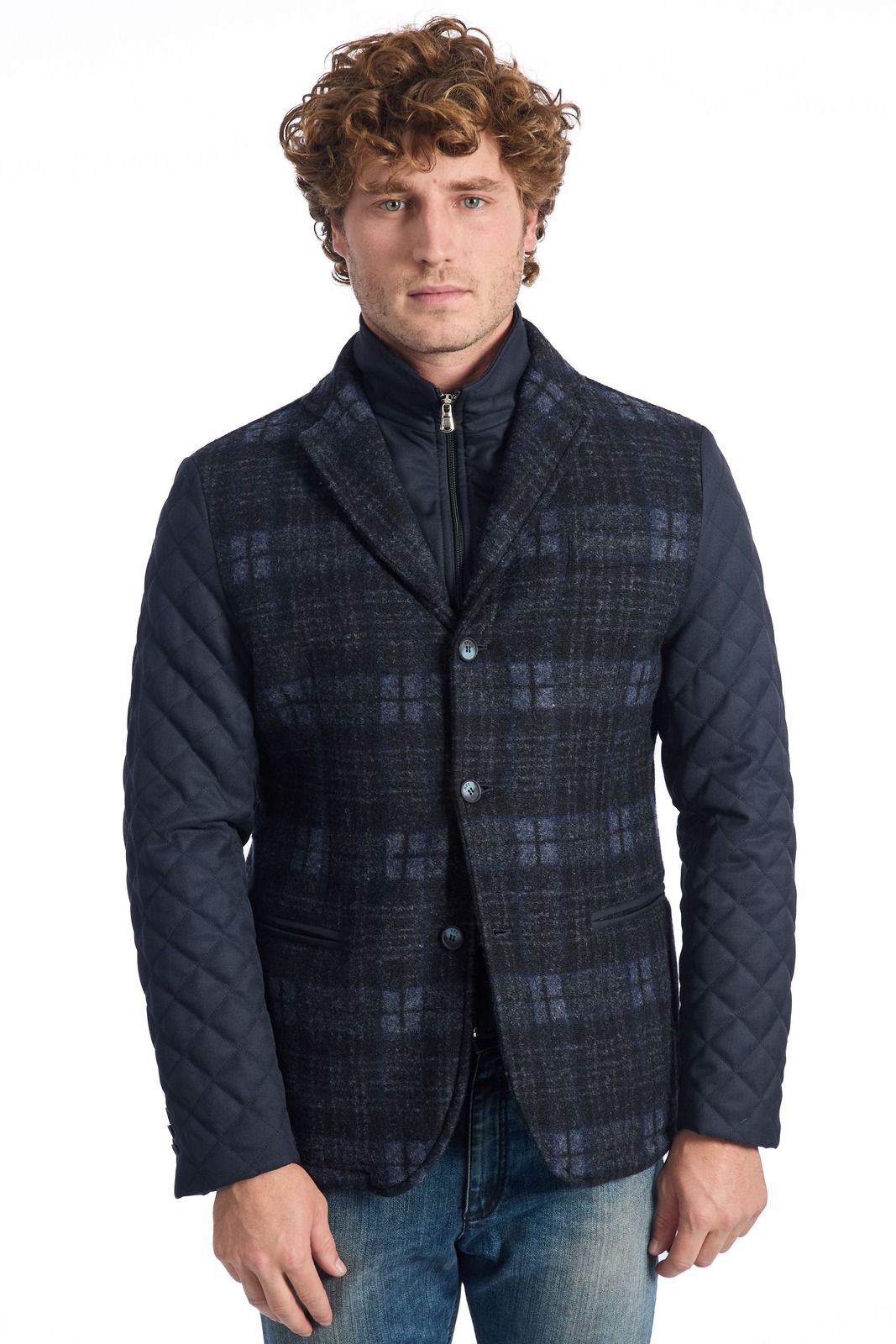 Roberto Pepe Luxury Men Jacket Blue