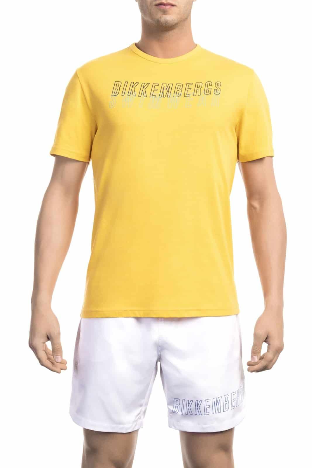 Bikkembergs Beachwear Men T-Shirt Yellow