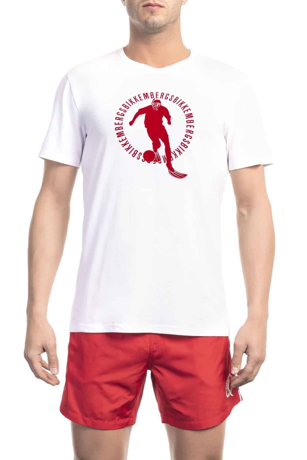 Bikkembergs Beachwear Men T-Shirt White