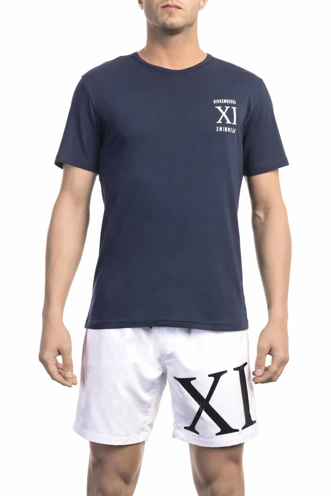 Bikkembergs Beachwear Men T-Shirt Blue