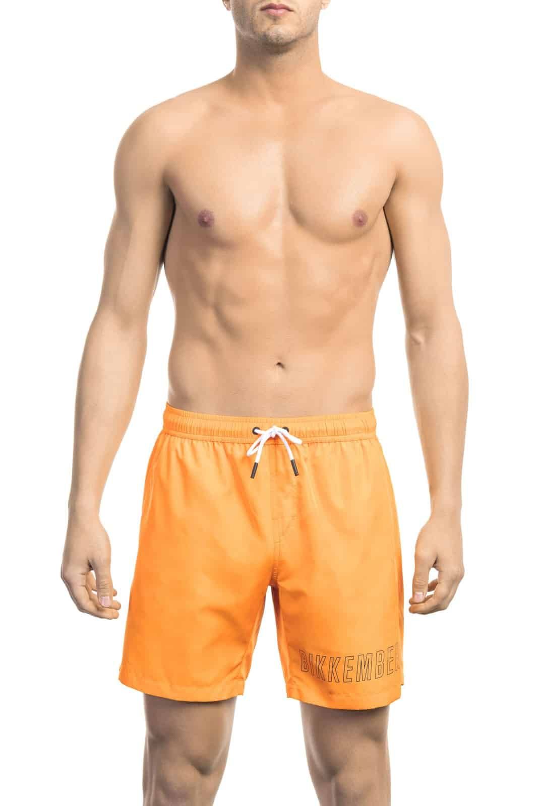 Bikkembergs Beachwear Men Swimwear Orange
