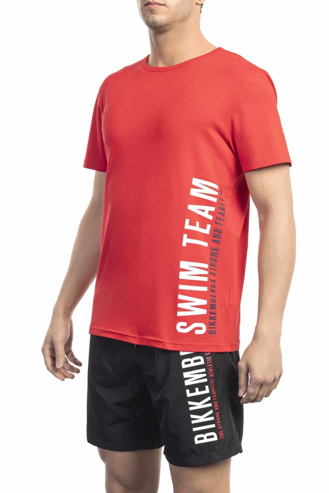 Bikkembergs Beachwear Men T-Shirt Red