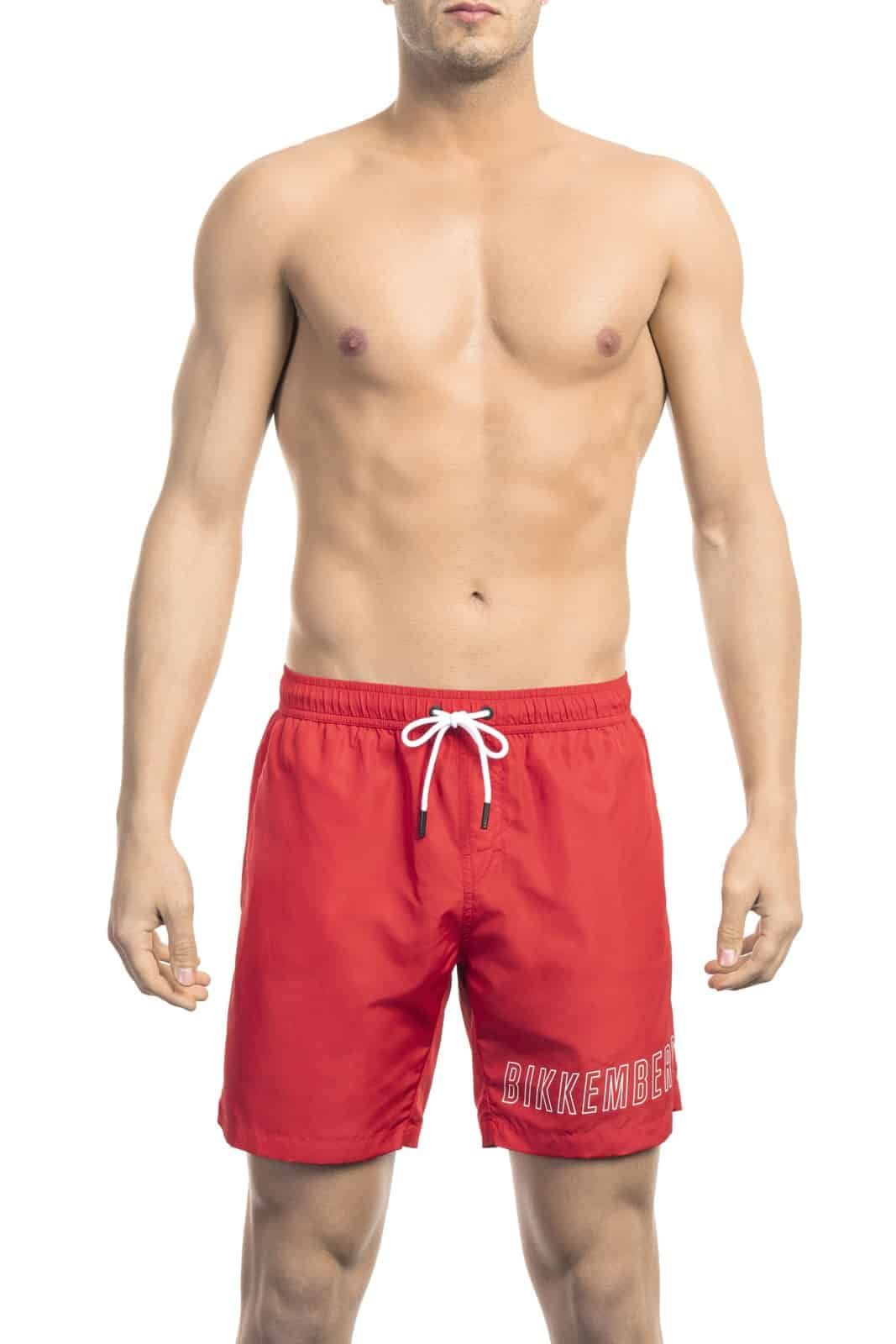 Bikkembergs Beachwear Men Swimwear Red