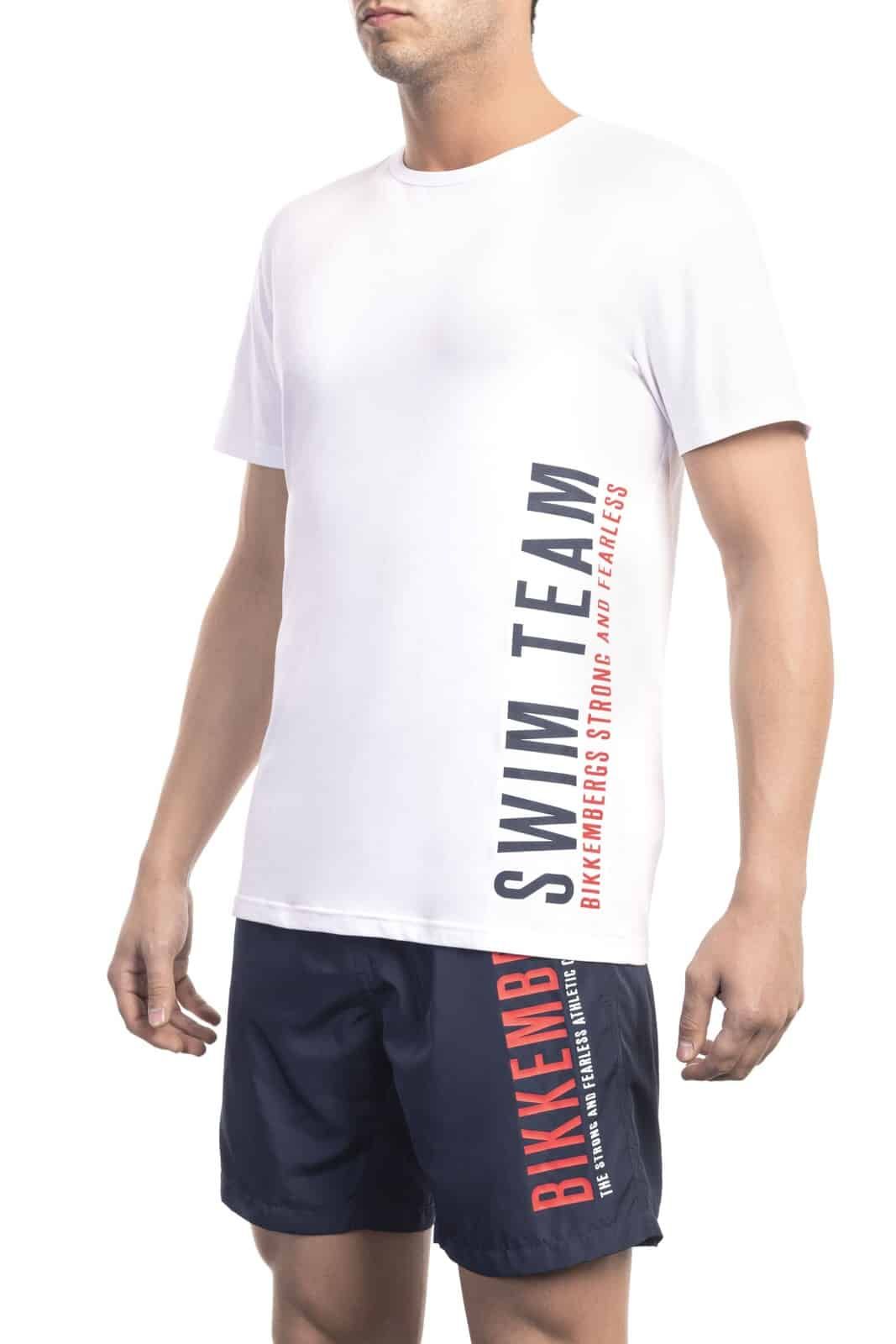 Bikkembergs Beachwear Men T-Shirt White