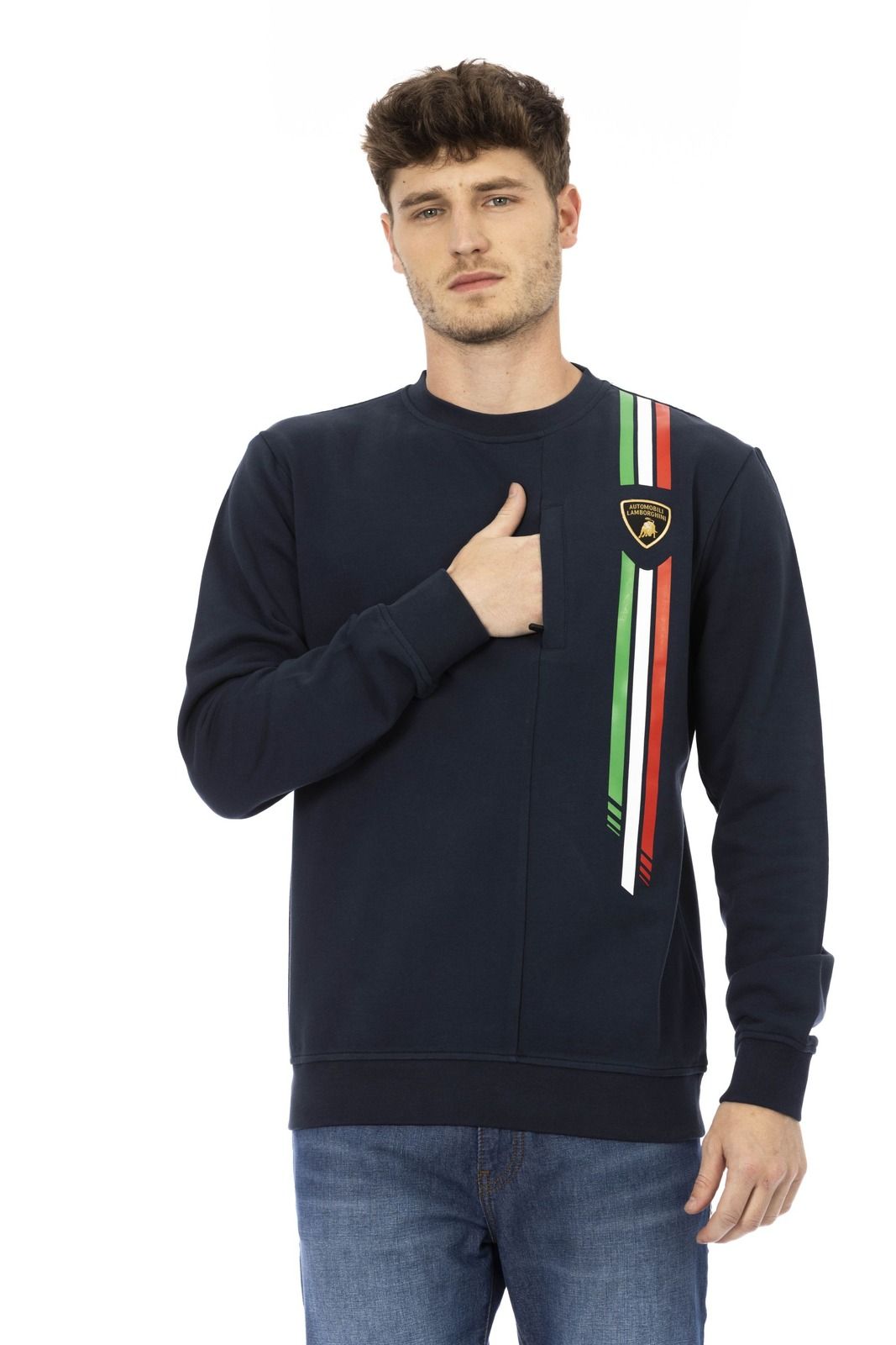 Automobili Lamborghini Men Sweatshirt Blue