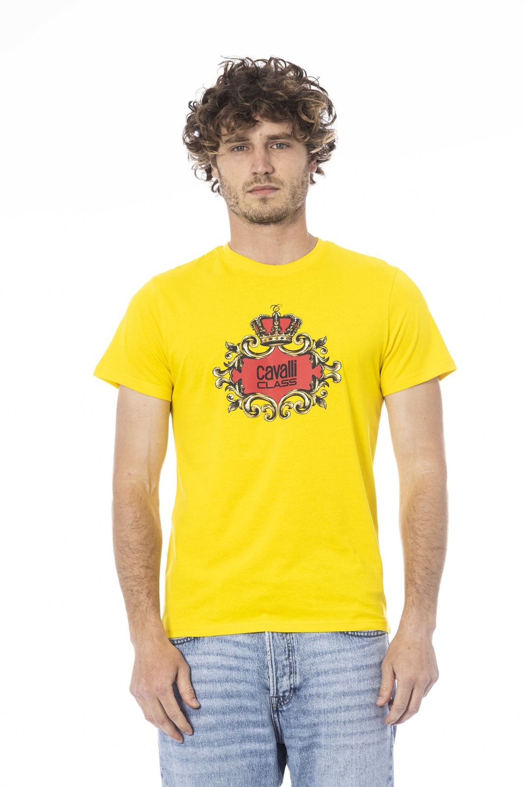 Cavalli Class Men T-Shirt Yellow