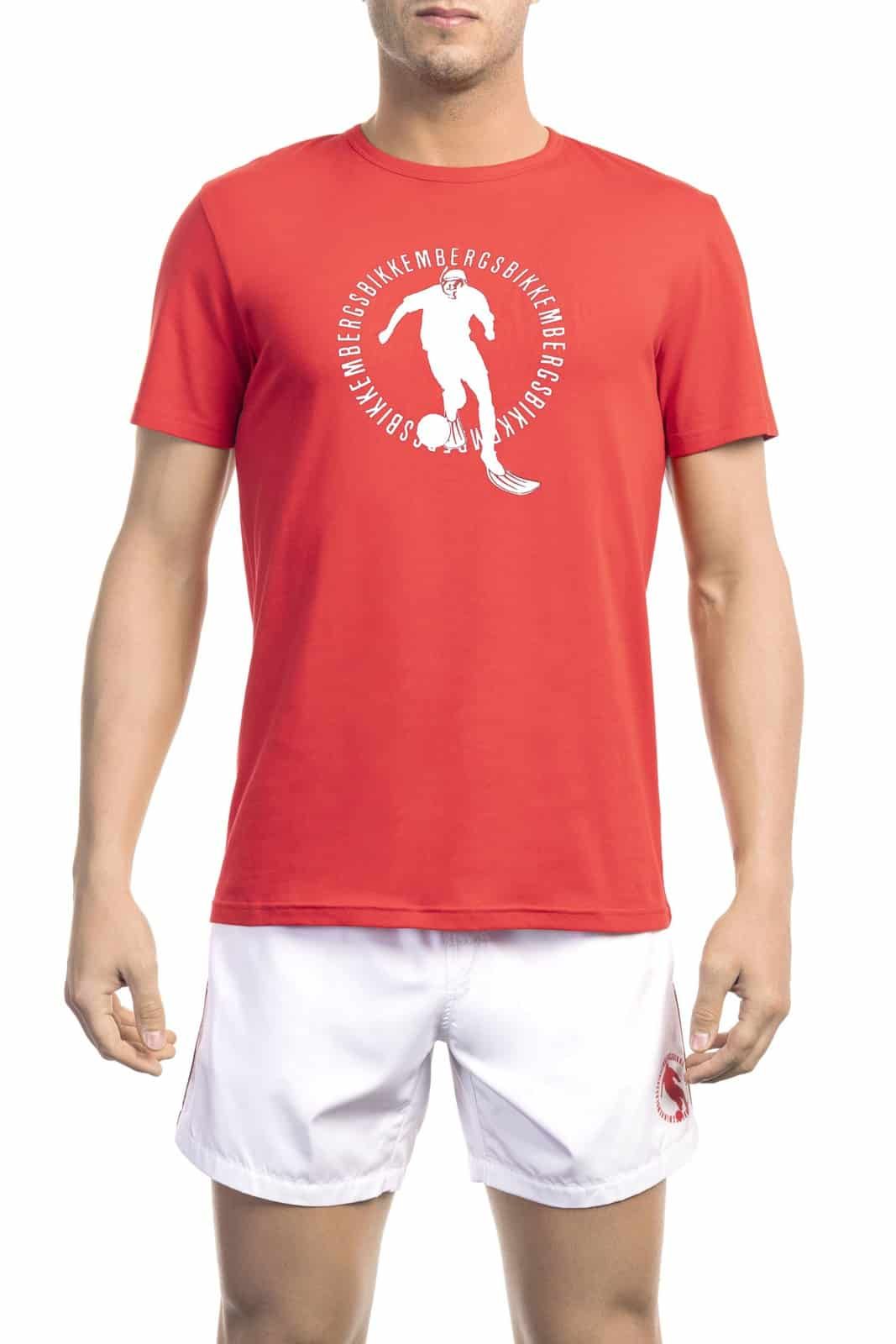 Bikkembergs Beachwear Men T-Shirt Red
