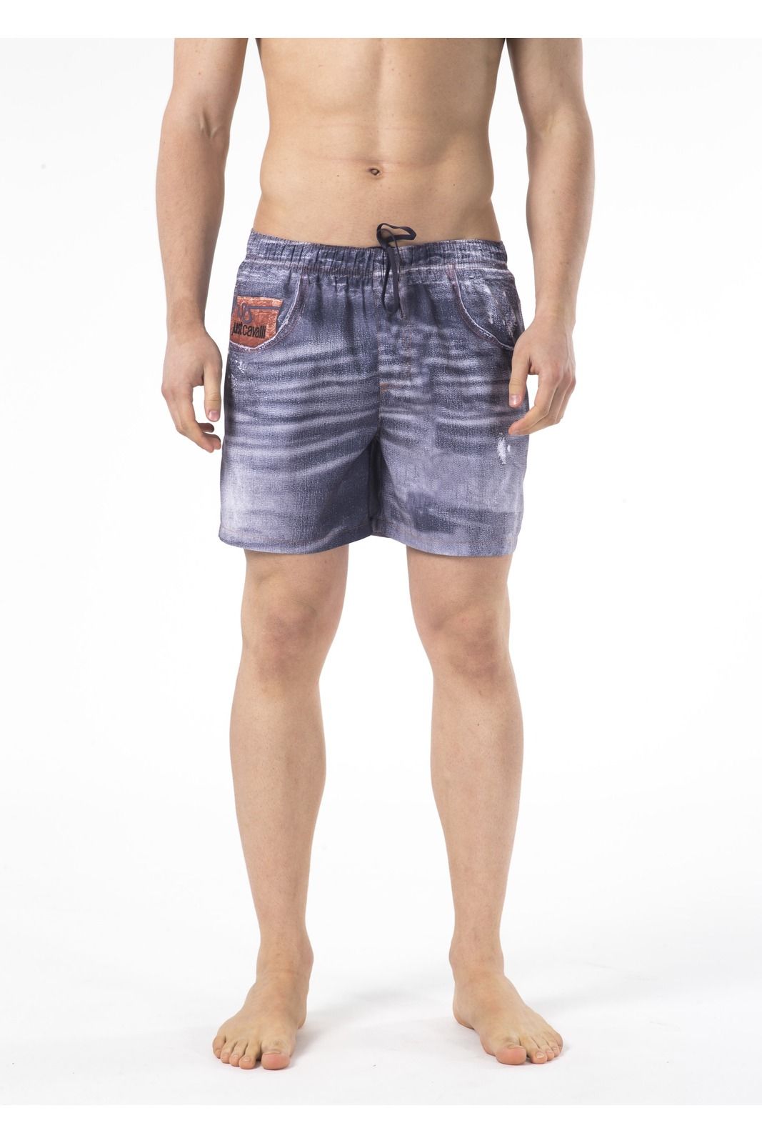 Just Cavalli Beachwear Men Swimwear Blue