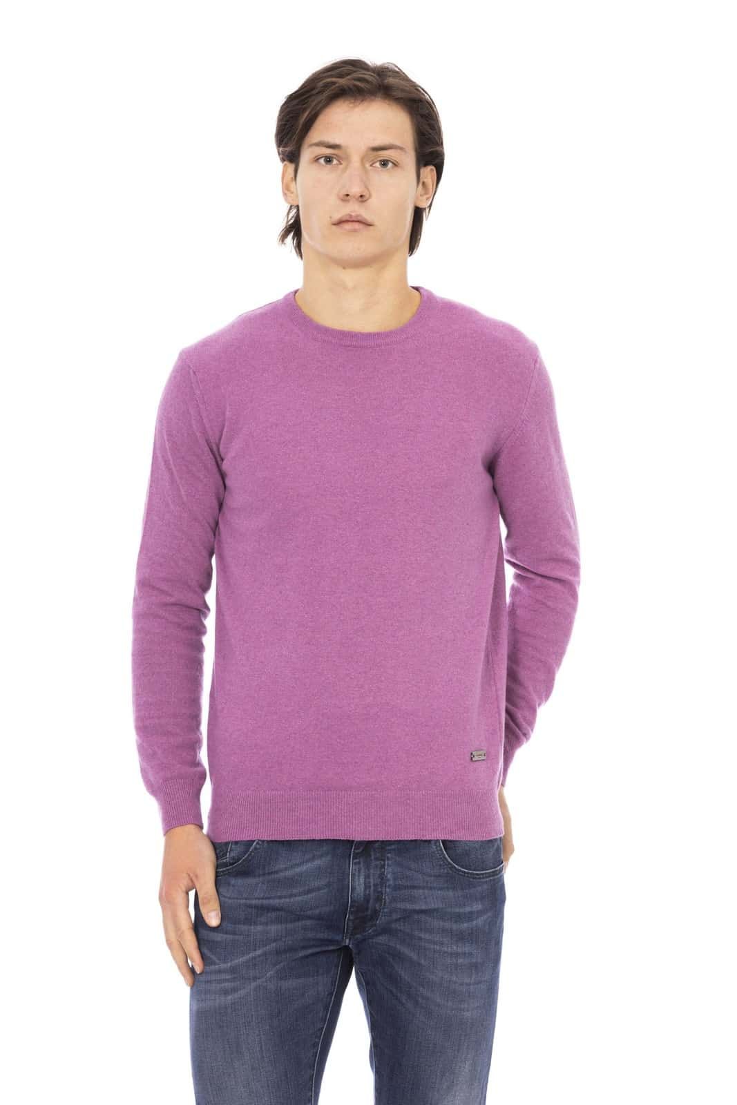 Baldinini Trend Men Sweater Violet