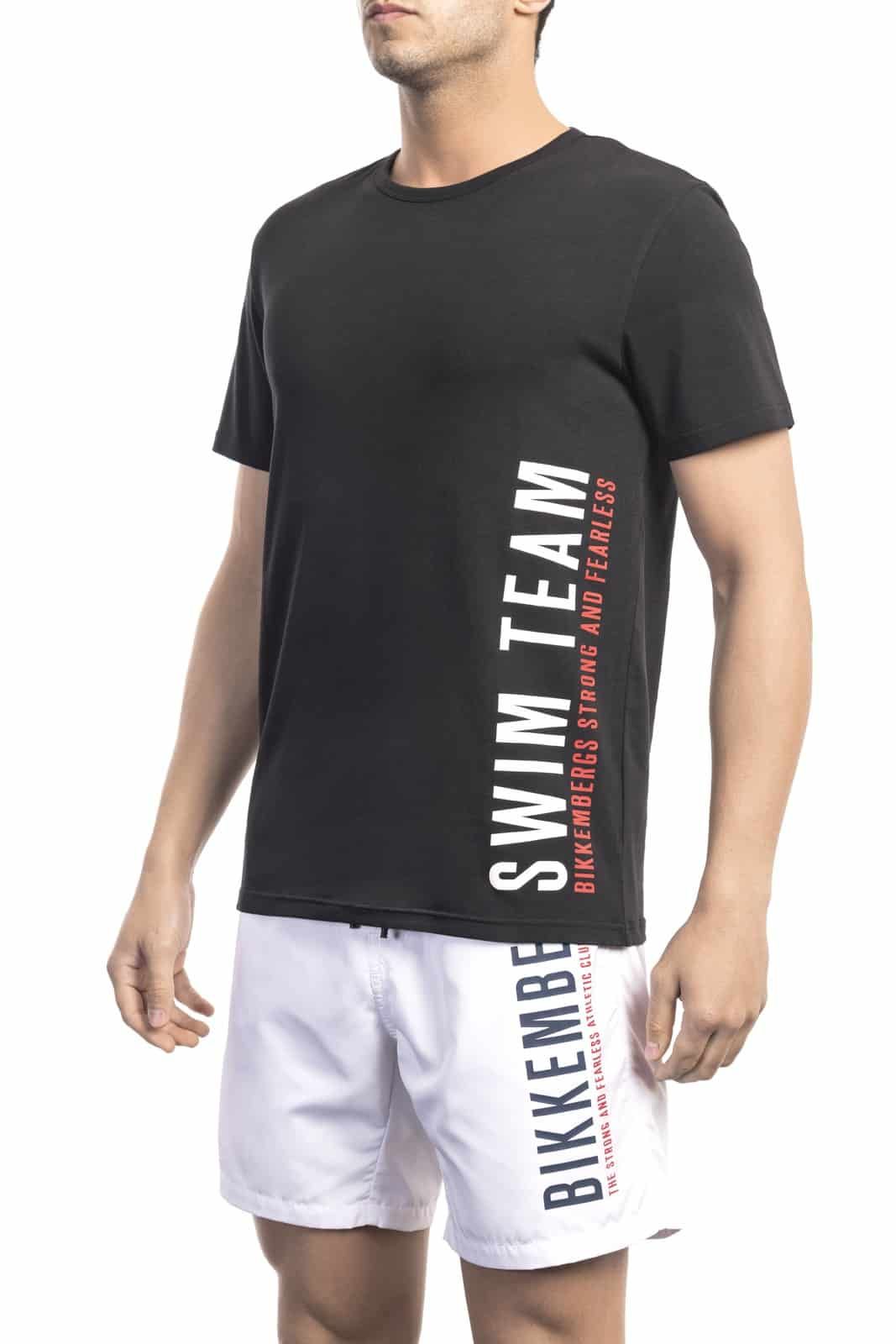 Bikkembergs Beachwear Men T-Shirt Black