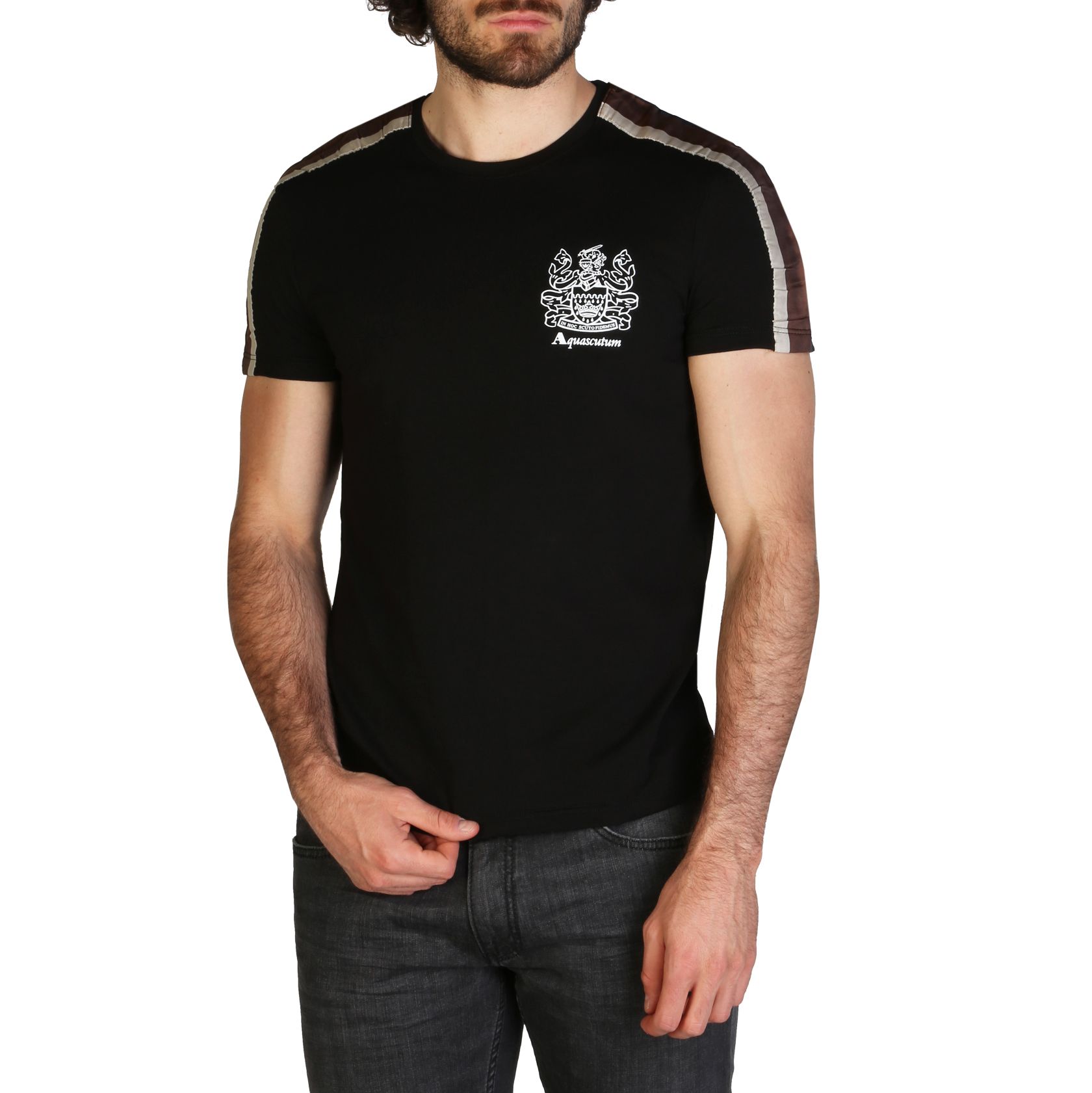 Aquascutum Men T-Shirt Black