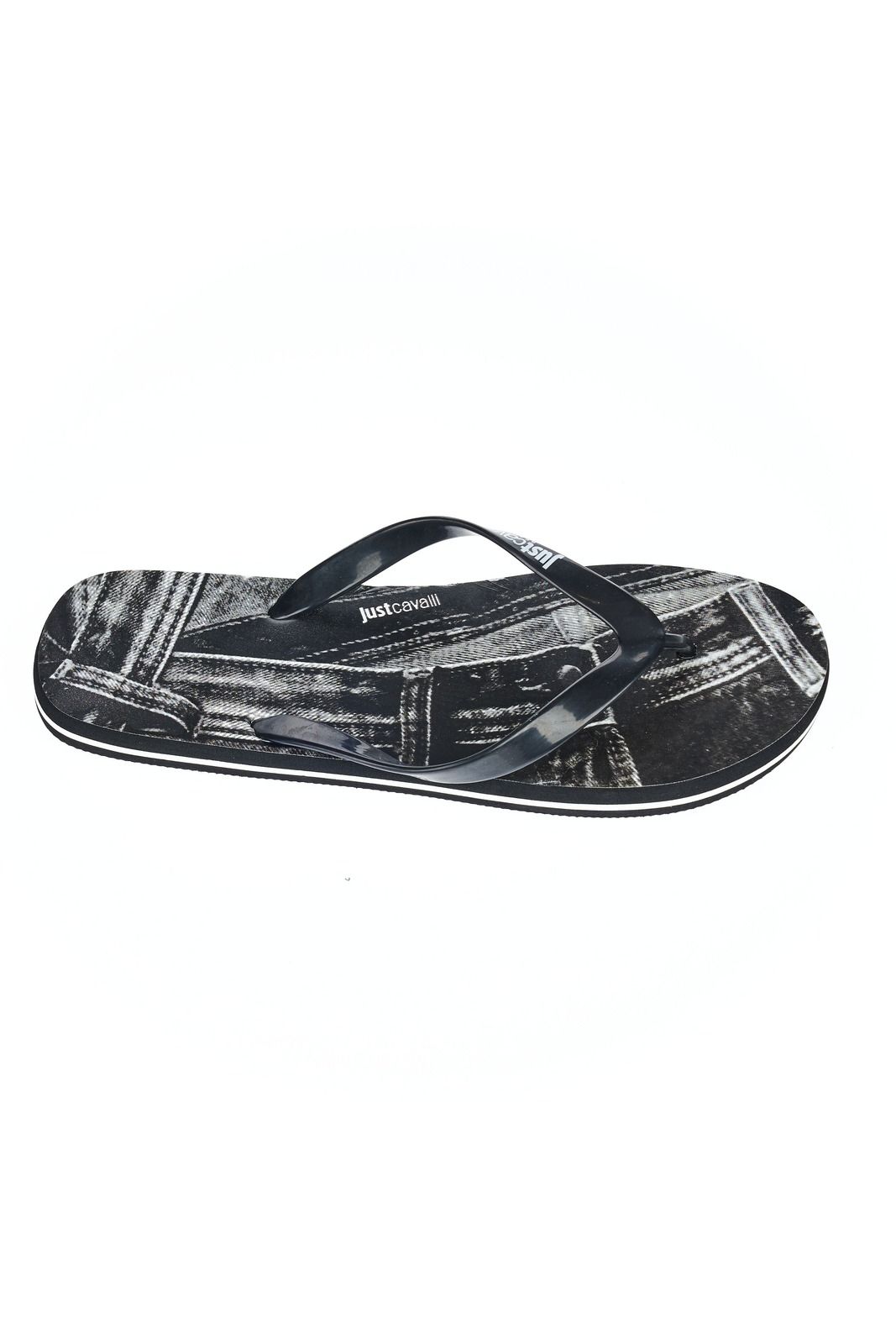 Just Cavalli Beachwear Men Flip Flops Black