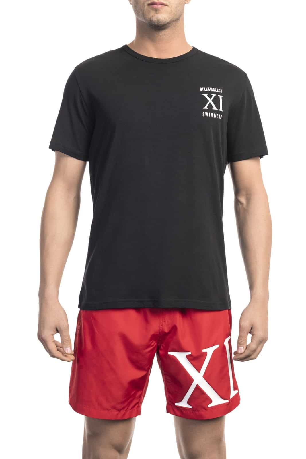 Bikkembergs Beachwear Men T-Shirt Black