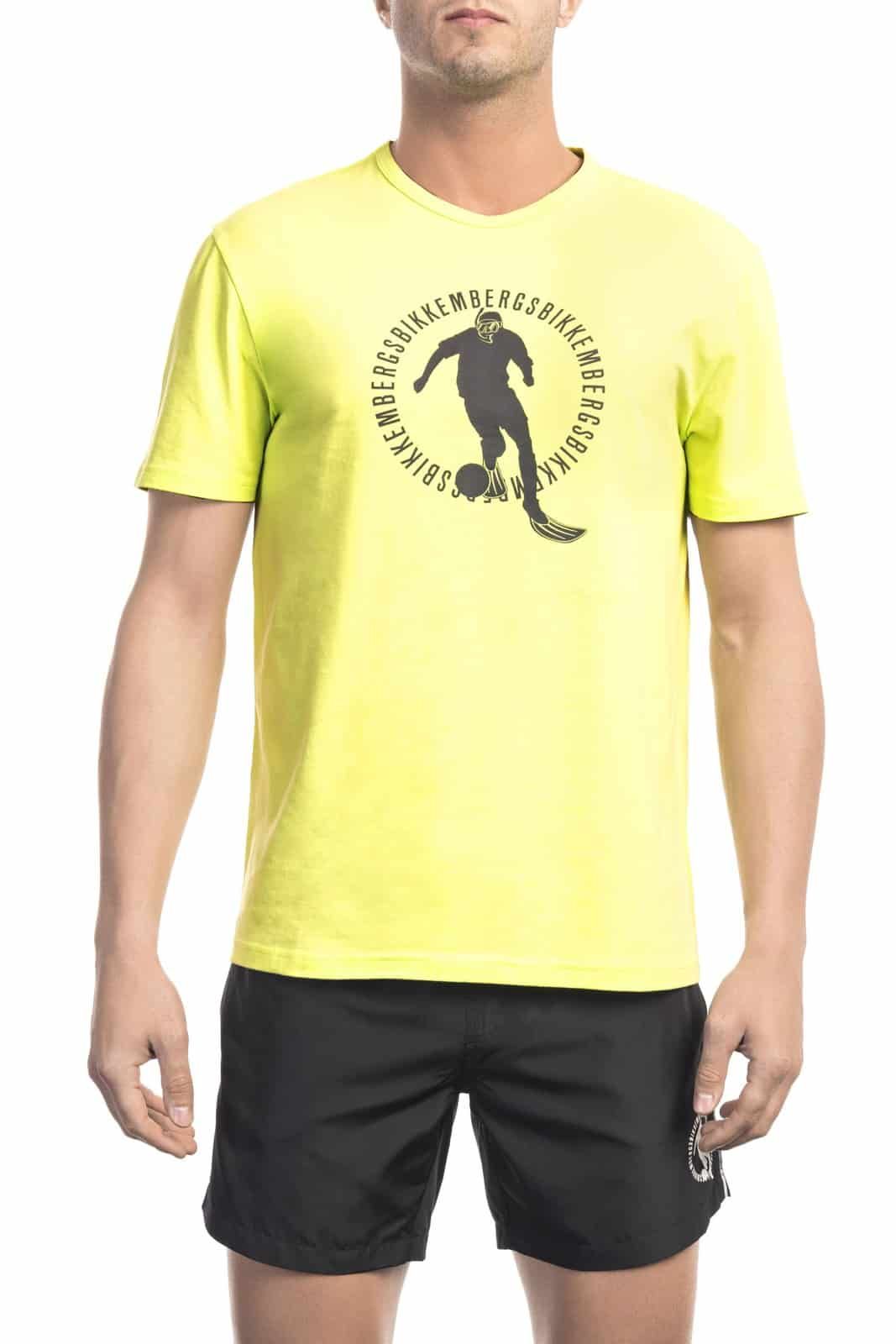 Bikkembergs Beachwear Men T-Shirt Yellow