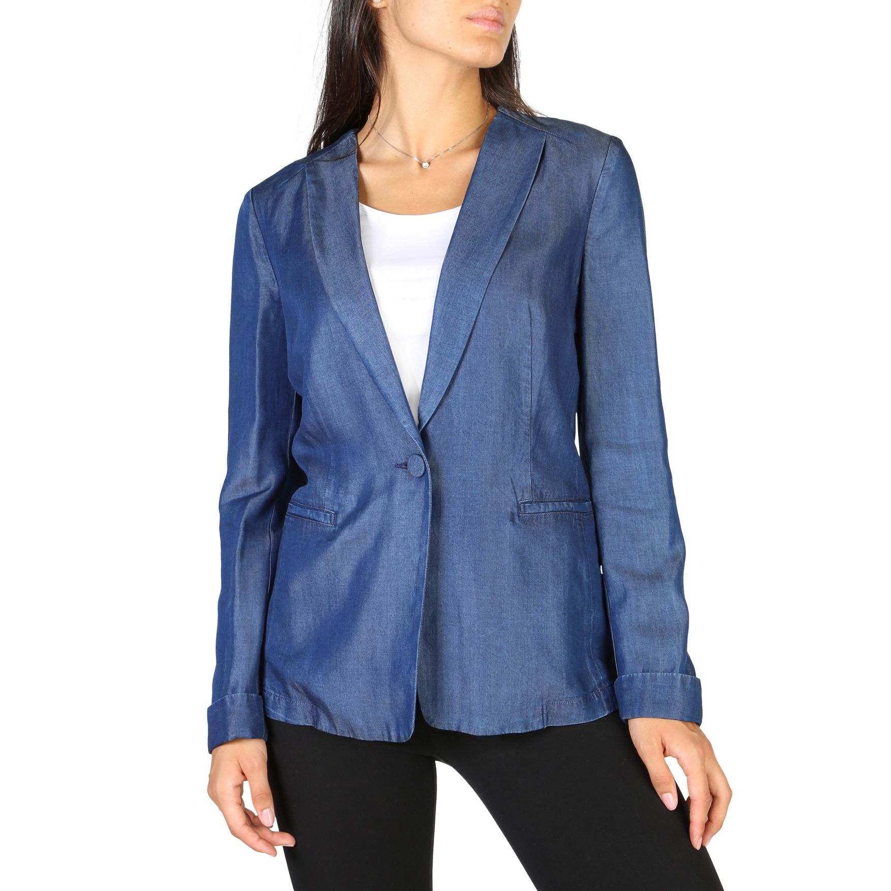 Emporio Armani Women Formal Jacket Blue
